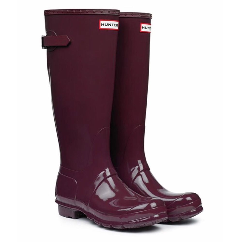Hunter Original Tall Rainboots- Burgandy Gloss